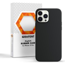 Grafent Apple iPhone 13 Pro Uyumlu Magsafe Rubber Siyah Telefon Kılıfı