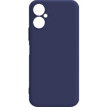 Case Street Tecno Spark 9 Pro Kılıf Premier Silikon Mat Koruma+Nano Glass Lacivert