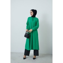 Foremia Fularlı Tunik-Yeşil