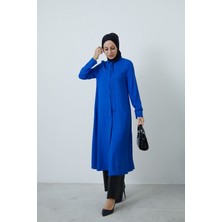 Foremia Fularlı Tunik-Saks