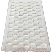 Dericibey Krem Renk Parçalı Peluş Halı 200 x 300 cm