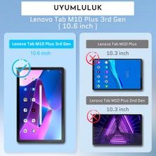 Coolacs Lenovo Tab M10 Plus Gen 3 (3. Nesil) TB-125F - TB-128F Kılıf 360° Dönebilen Standlı Tablet Kılıfı