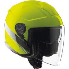 Tucano Urbano El Max Yarım Kask Neon Sarı Grafik