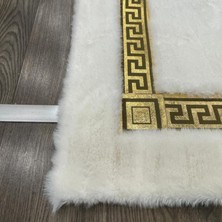 Dericibey Osmanlı Motifli Gold Varaklı Peluş Halı 80 x 150 cm
