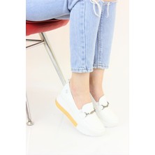 Mammamia Kadın Deri Ortopedik Günlük Loafer Ayakkabı