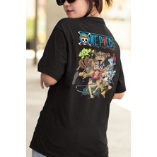 Populus Anime One Piece Tayfa Ön - Arka Baskılı Tişört