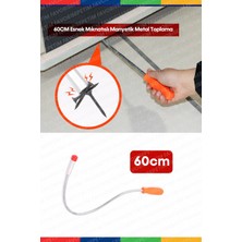 Proxtech  Güçlü Manyetik Teleskopik 60 Cm Pikap Mıknatıslı Somun ve Cıvata Toplama Plastik Saplı Esnek Çubuk