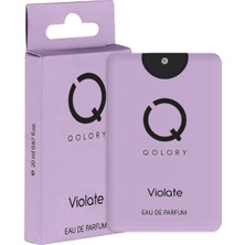 Qolory Violete Eau De Pocket Perfume 20 ml Unisex Cep Parfüm