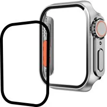 AktarMobile Apple Watch 7 8 45 mm Uyumlu Watch Ultra 49 mm Kasa Dönüştürücü & Ekran Koruyucu Tam Koruma