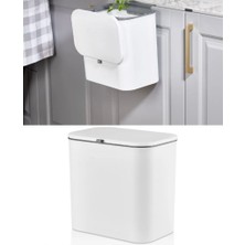 Multifonksiyonel 15 Lt Askı Aparatlı Banyo Mutfak & Tezgahüstü Çöp Kovası - Hkb-15