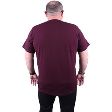 Moc Grande Mocgrande Erkek Büyük Beden Likralı Basic V Yaka Tişört 11170 Murdum