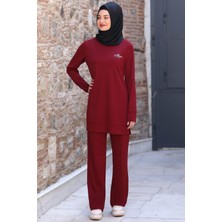 Cemre Tesettür Takım Bordo