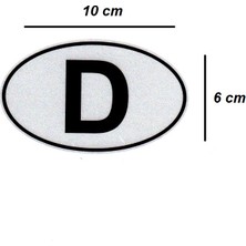 BS.Elektronik  Etiketçilere Özel Reflektif Sticker D (Almanya) Özel Sticker Simli D