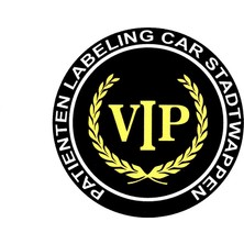 BS.Elektronik Etiketçilere Özel Sticker Vip Patıenten Labelıng Car Stadtwappen Sticker