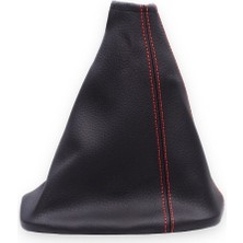 Desingonb Mazda 626  (1997-2002)  Uyumlu Vites Körüğü Siyah Deri Kırmızı Dikiş