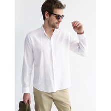 Fabrika Comfort Regular Fit Hakim Yaka Düz Beyaz Erkek Gömlek cm Antonıo
