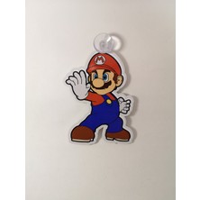 Byz Çizgi Film Karakteri Vantuzlu Pleksi Cam Süsü Mario