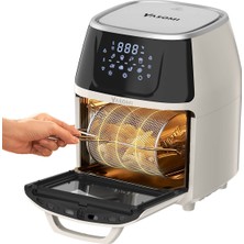 Yasomi Y88 Xxl Bej 1500W 8 Litre Airfryer Oven Fritöz (Yasomi Türkiye Garantili)