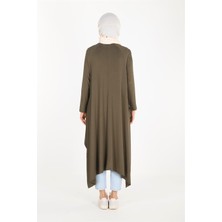 Plistre 1220_Asimetrik Kesim Plistre Tesettür Tunik