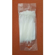 KSN Kablo Bağı Plastik Kelepçe Beyaz 2.5X200 mm - 100 Adet