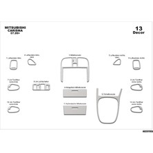 meriç cockpit design Meriç® Mitsubishi Carisma Ön Torpido Kaplama Maun 13 Parça 1999-2004