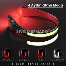 Swico Remado USB Şarjlı Cob LED Kafa Feneri (Yurt Dışından)