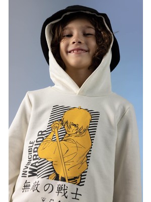 DeFacto Erkek Çocuk Regular Fit Kapüşonlu Sweatshirt Z4592A623SP
