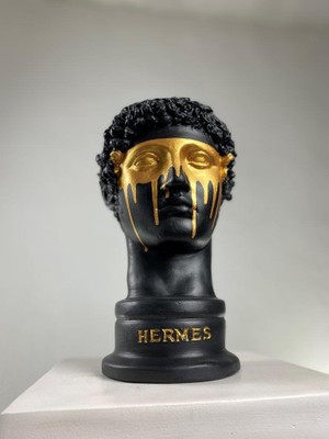 Hedgehog Art Shop Hermes "treasure" Heykel, Büyük Boy Büst, Özel Tasarım Dekoratif Heykel, Yunan Heykelleri