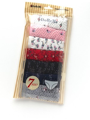 Miorre Doremi Desenli Daily Fit 7li Kadın Külot