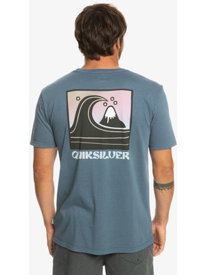 Quiksilver Qsbubblestamp Erkek Mavi Tişört
