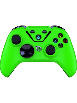 Pusat Clutch Titreşim Geri Bildirimli Çift Mod Kablosuz (Bluetooth ve 2.4 GHz) Gamepad - Yeşil