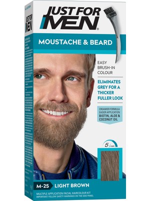 Just For Men Sakal ve Bıyık Boyası Açık Kahverengi M-25