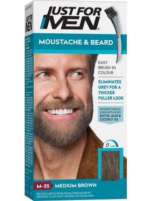 Just For Men Sakal ve Bıyık Boyası Orta Kahverengi M-35