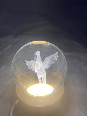 Rahan 3D LED Işık Cam Küre