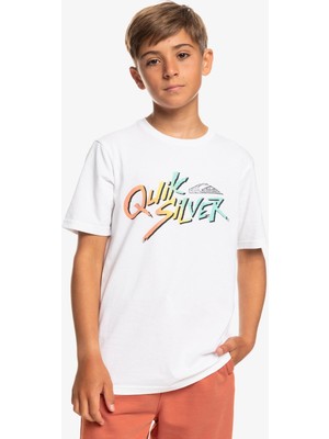 Quiksilver Signaturemove B Erkek Çocuk Beyaz Tişört