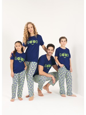 Yeni Inci 4 Çift Anne Kız Baba Oğul Aile Pijama Takım