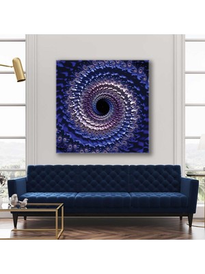 SML Tablo Fraktal Sanat Karmaşık Şekiller Dekor Kanvas Tablo