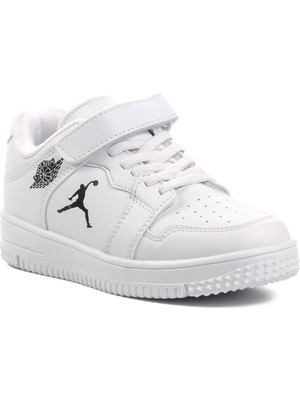 Cool Haykat Kısa-F Beyaz Cırtlı Çocuk Sneaker