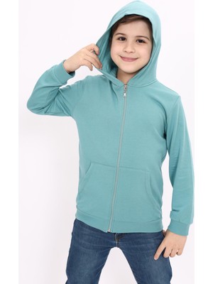 E Çocuk Basıc Kapüşonlu Sweatshirt ECCK-SWT-PNG-225721