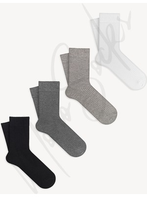 Mono Socks Fitilli Basic Soket Çorap