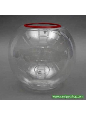 Canlı Petshop Çekiliş ve Oyun Için Plastik Yuvarlak Fanus 1 Adet 20 cm (B)