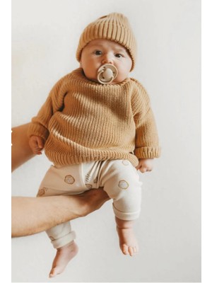 Meriç Bebe Unisex Bebek Çocuk Bisiklet Yaka Extra Esnek Triko Kazak