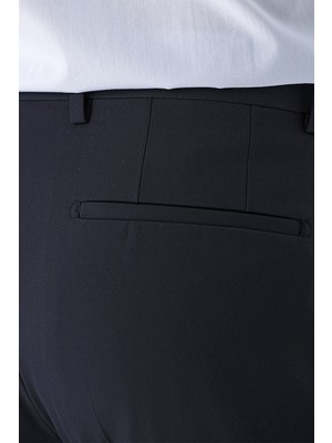 Morven  Erkek Lacivert Basic Liam Classic Slim Fit Pantolon