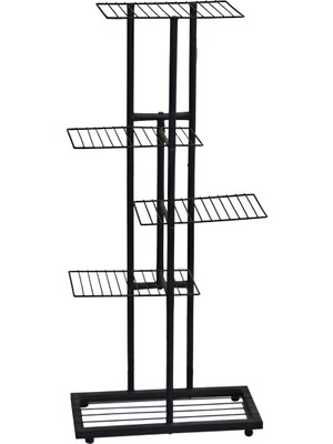 Bye Concept & More Dekoratif Metal 5 Raflı Saksı Standı Katlı Dikey Saksılık Çiçeklik Garden