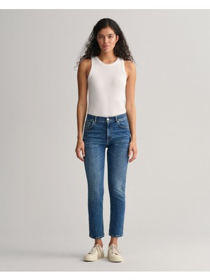 Gant Kadın Mavi Slim Fit Pantolon 4100196.971