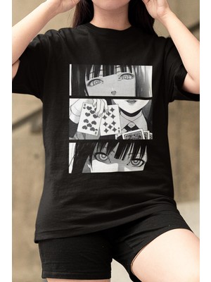 Populus Anime Kakegurui Kolaj Tişört