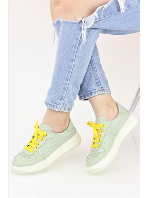 Mammamia Kadın Ortopedik Deri Spor Günlük Ayakkabı