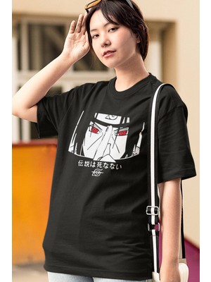 Populus Anime Naruto Itachi Sharingan Tişört