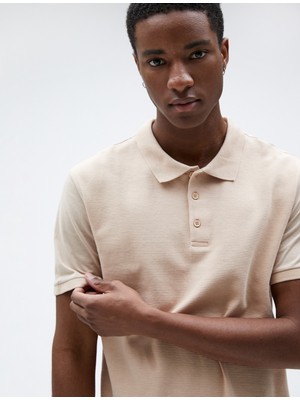 Koton Polo Yaka Tişört Kısa Kollu Dar Kesim Pamuklu