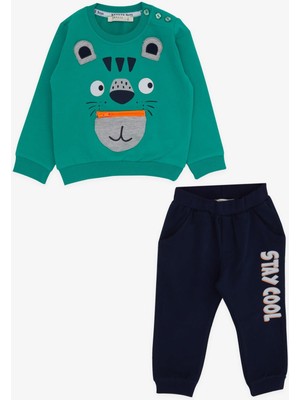 Breeze Erkek Çocuk Eşofman Takımı Koala Nakışlı 1-4 Yaş, Yeşil